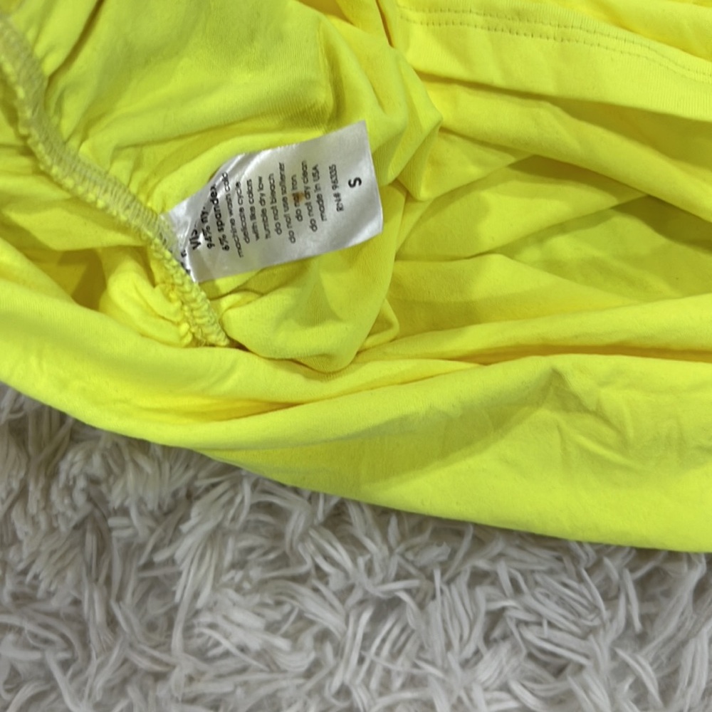 Susana Monaco lime one shoulder mini size small - Picture 4 of 5